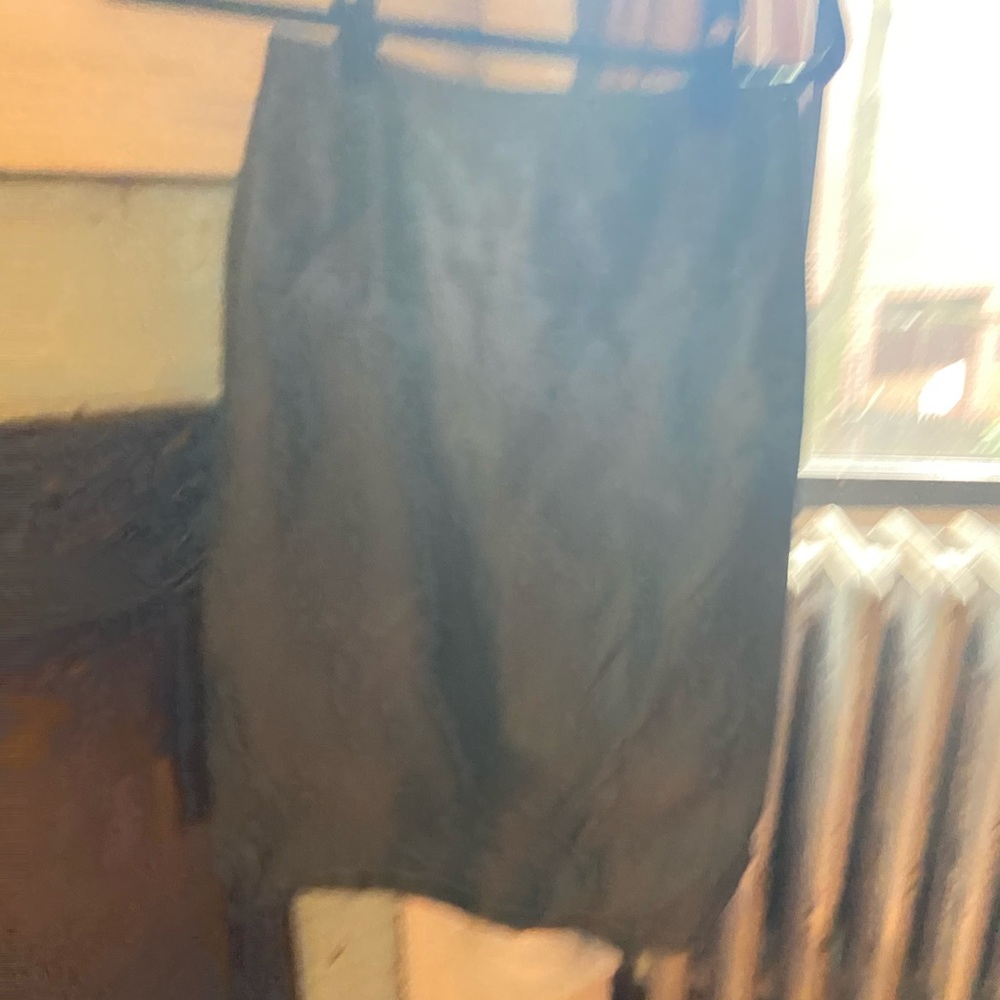 Leather pencil skirt